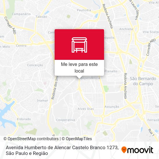 Avenida Humberto de Alencar Castelo Branco 1273 mapa