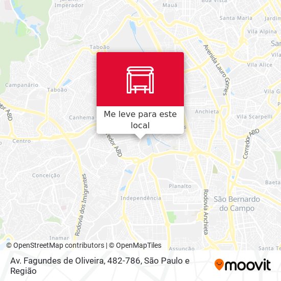 Av. Fagundes de Oliveira, 482-786 mapa