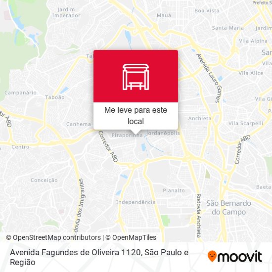 Avenida Fagundes de Oliveira 1120 mapa