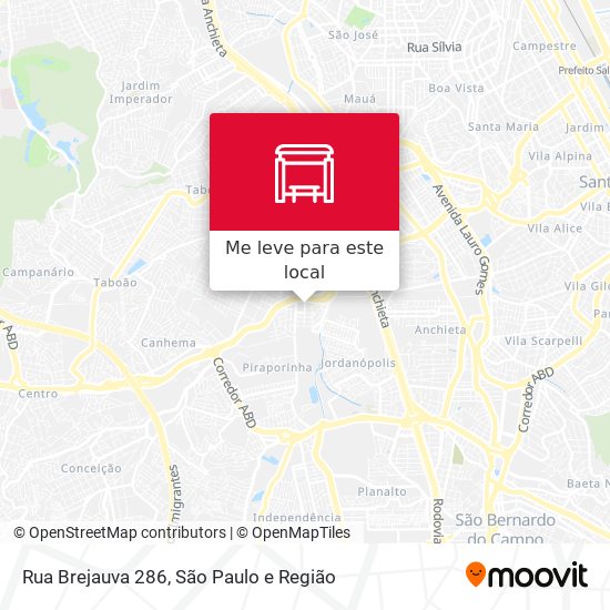 Rua Brejauva 286 mapa