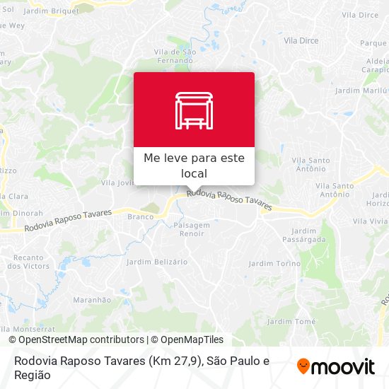 Rodovia Raposo Tavares (Km 27,9) mapa