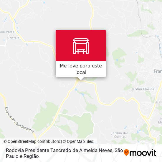 Rodovia Presidente Tancredo de Almeida Neves mapa