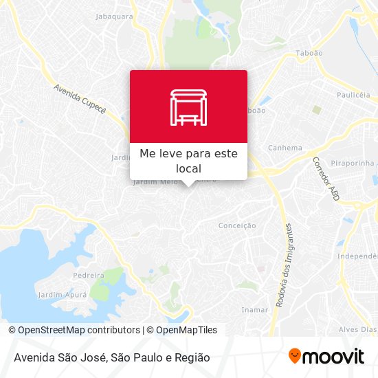 Avenida São José mapa