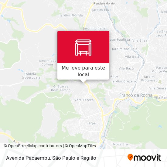 Avenida Pacaembu mapa