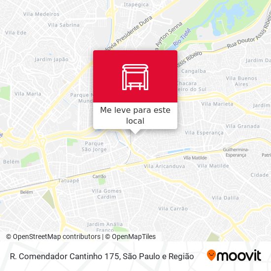 R. Comendador Cantinho 175 mapa