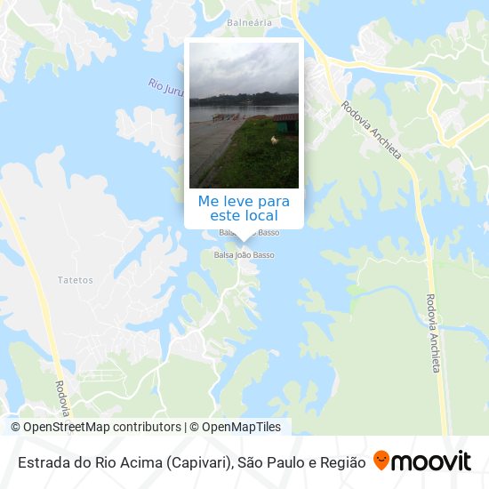 Estrada do Rio Acima (Capivari) mapa
