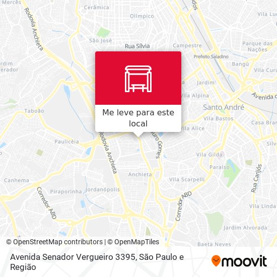 Avenida Senador Vergueiro 3395 mapa