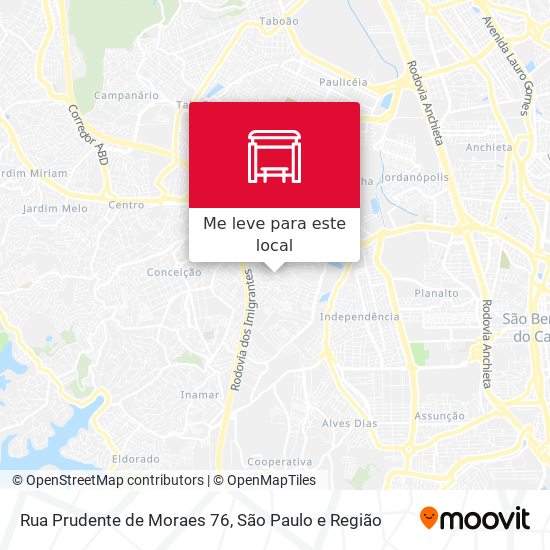 Rua Prudente de Moraes 76 mapa