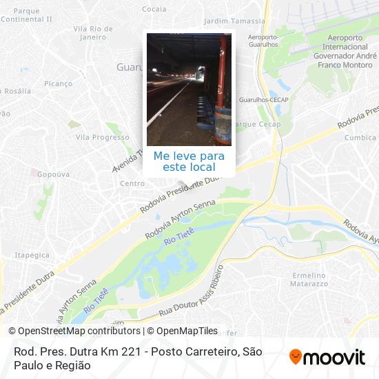 Rod. Pres. Dutra Km 221 - Posto Carreteiro mapa