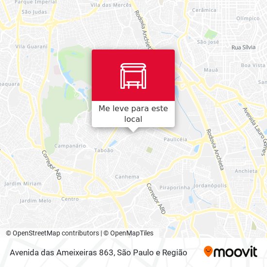 Avenida das Ameixeiras 863 mapa