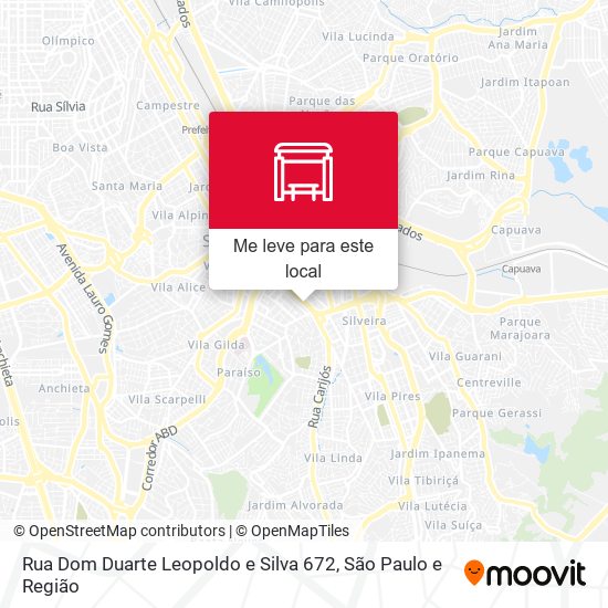 Rua Dom Duarte Leopoldo e Silva 212 mapa