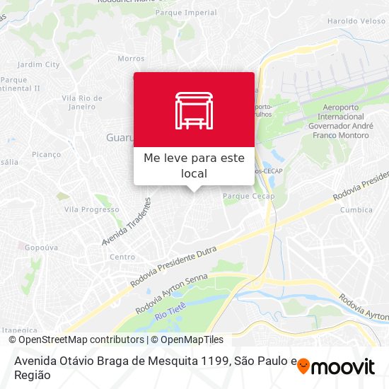 Avenida Otávio Braga de Mesquita 1199 mapa