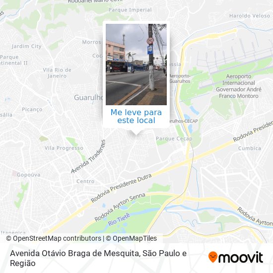 Avenida Otávio Braga de Mesquita mapa