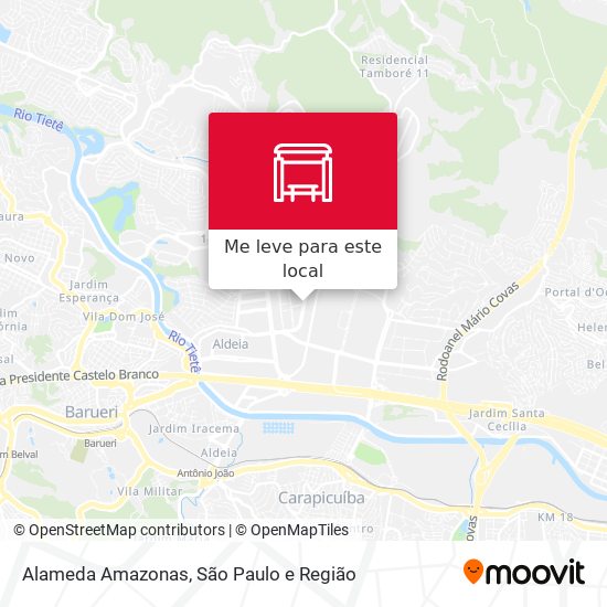 Alameda Amazonas mapa