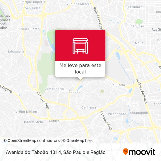 Avenida do Taboão 4014 mapa