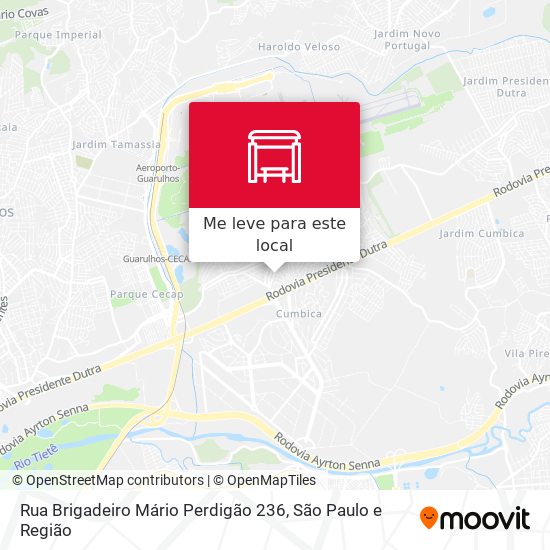 Rua Brigadeiro Mário Perdigão 236 mapa