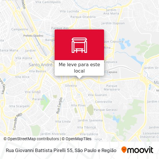 Rua Giovanni Battista Pirelli 55 mapa