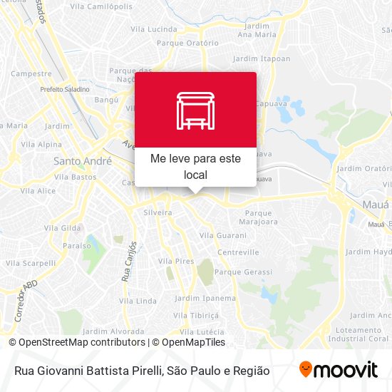 Rua Giovanni Battista Pirelli mapa