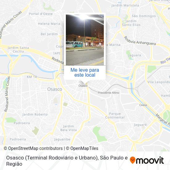 Osasco (Terminal Rodoviário e Urbano) mapa