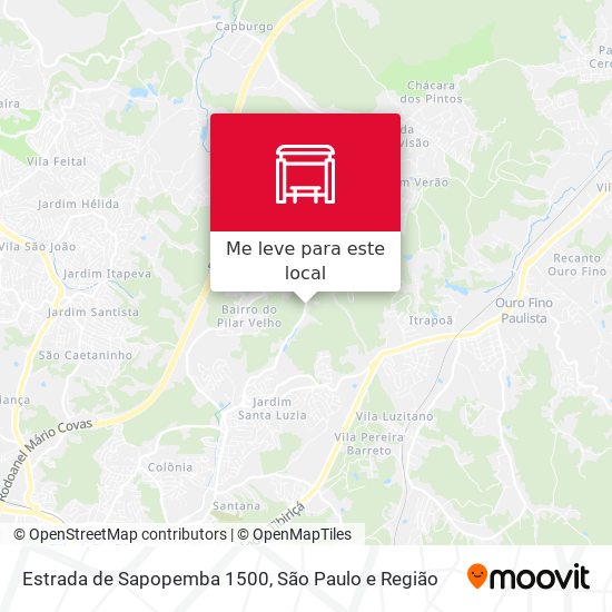 Estrada de Sapopemba 1500 mapa