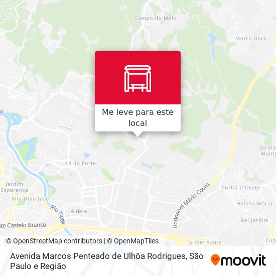 Avenida Marcos Penteado de Ulhôa Rodrigues mapa