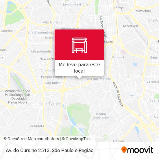 Av. do Cursino 2513 mapa