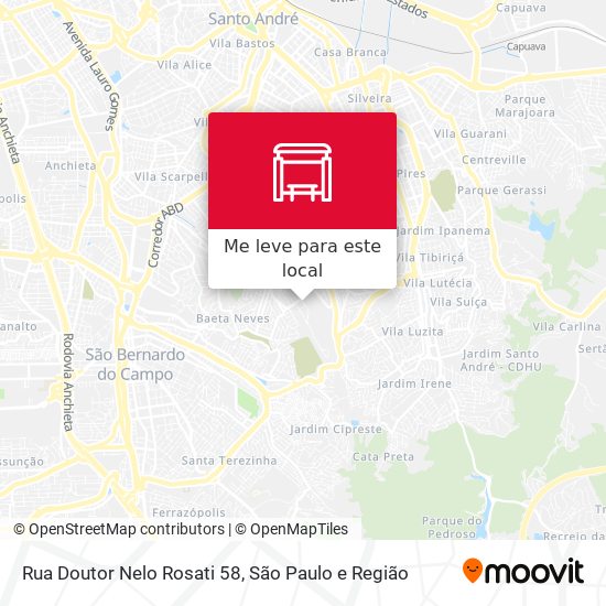 Rua Doutor Nelo Rosati 58 mapa