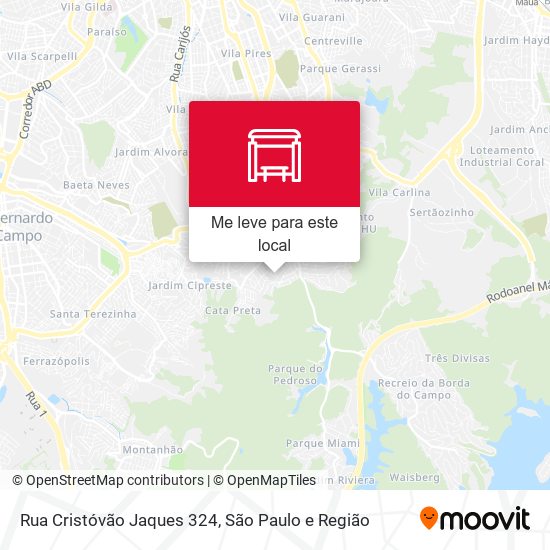 Rua Cristóvão Jaques 324 mapa