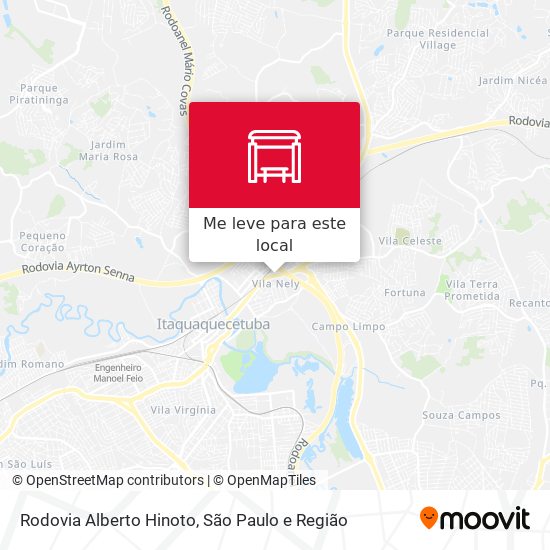 Rodovia Alberto Hinoto mapa