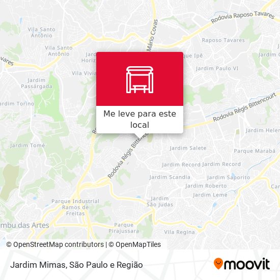 Jardim Mimas mapa