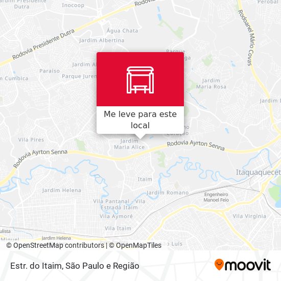 Estr. do Itaim mapa