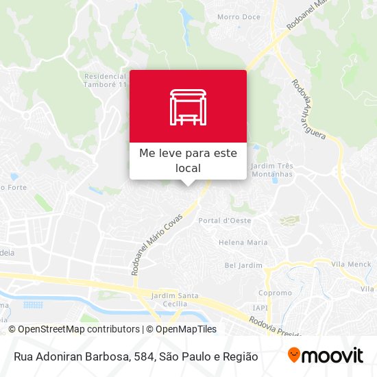 Rua Adoniran Barbosa, 584 mapa