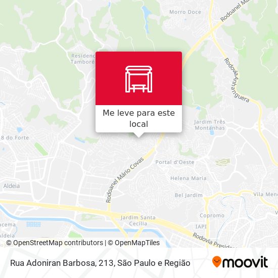 Rua Adoniran Barbosa, 213 mapa