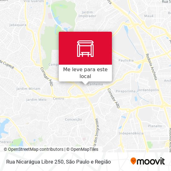 Rua Nicarágua Libre 250 mapa