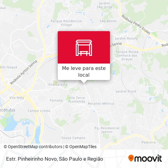 Estr. Pinheirinho Novo mapa