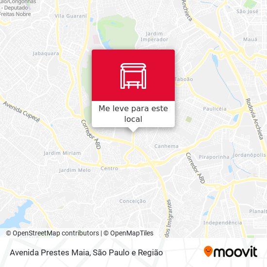 Avenida Prestes Maia mapa