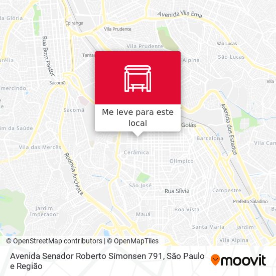 Avenida Senador Roberto Símonsen 791 mapa