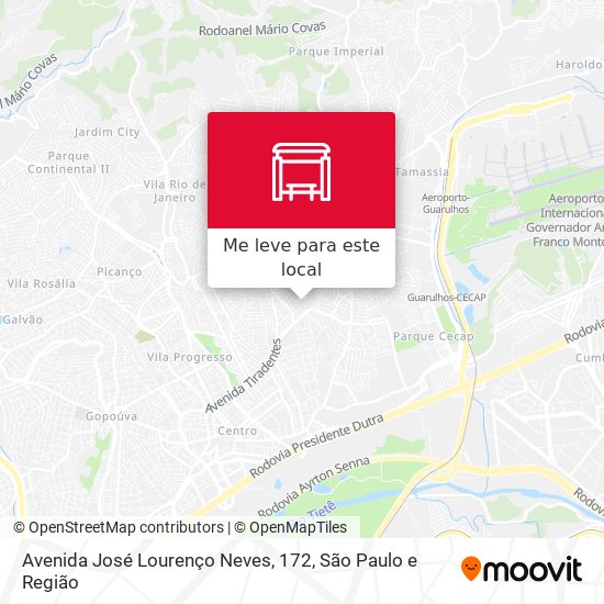 Avenida José Lourenço Neves, 172 mapa