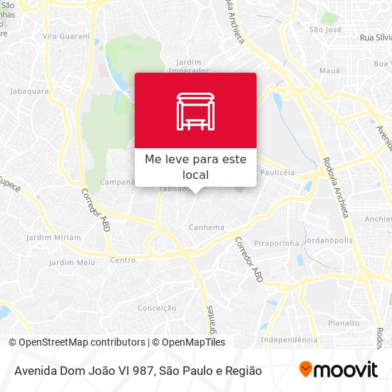Avenida Dom João VI 987 mapa