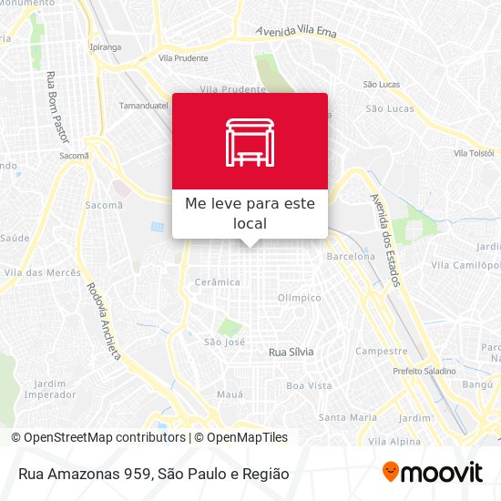 Rua Amazonas 959 mapa