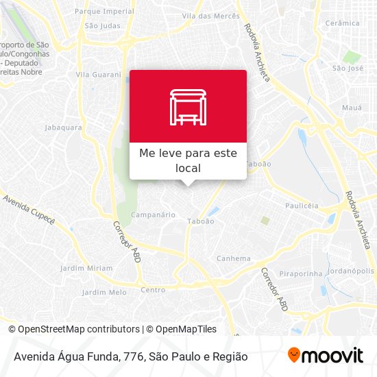 Avenida Água Funda, 776 mapa