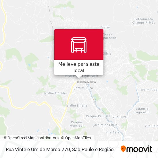 Rua Vinte e Um de Marco 270 mapa