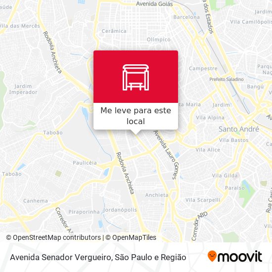 Avenida Senador Vergueiro mapa