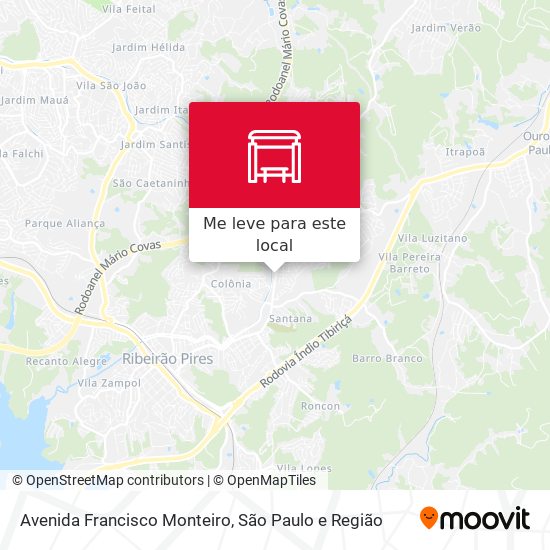 Avenida Francisco Monteiro mapa