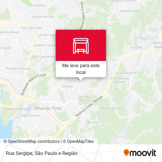 Rua Sergipe mapa