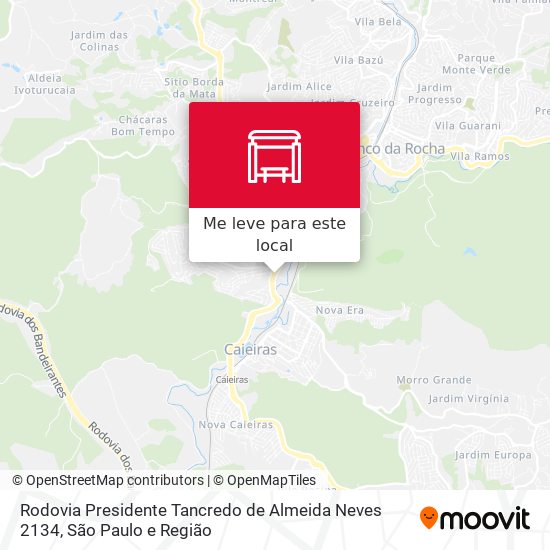 Rodovia Presidente Tancredo de Almeida Neves 2134 mapa