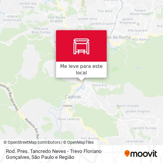 Rod. Pres. Tancredo Neves - Trevo Floriano Gonçalves mapa