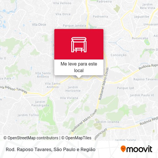 Rod. Raposo Tavares mapa