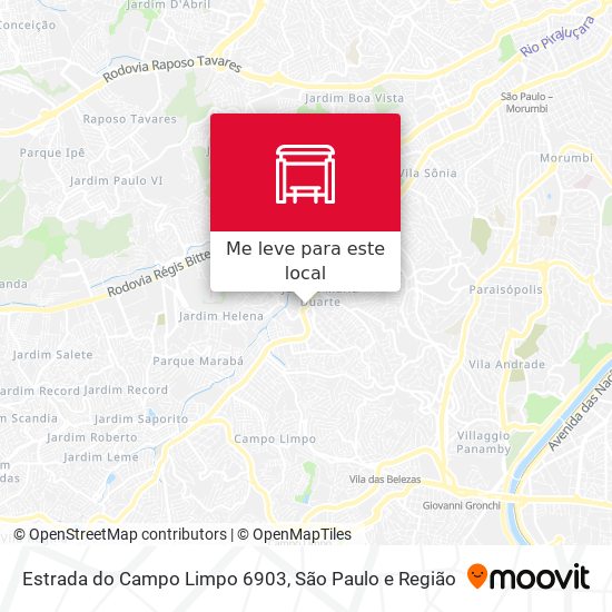 Estrada do Campo Limpo 6903 mapa
