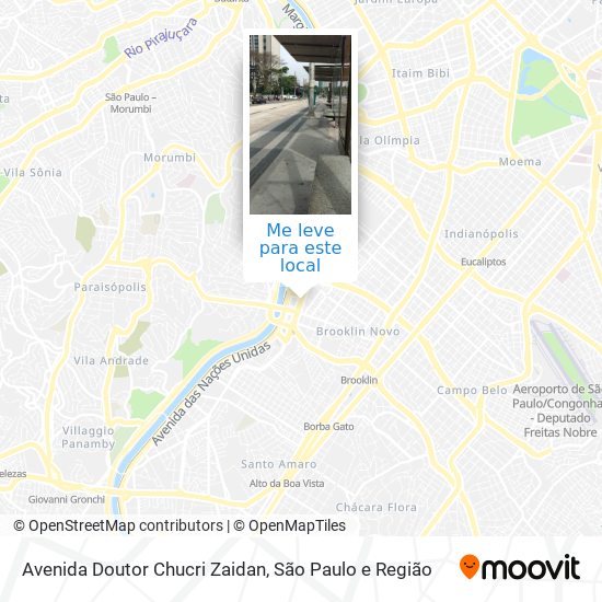 Avenida Doutor Chucri Zaidan mapa